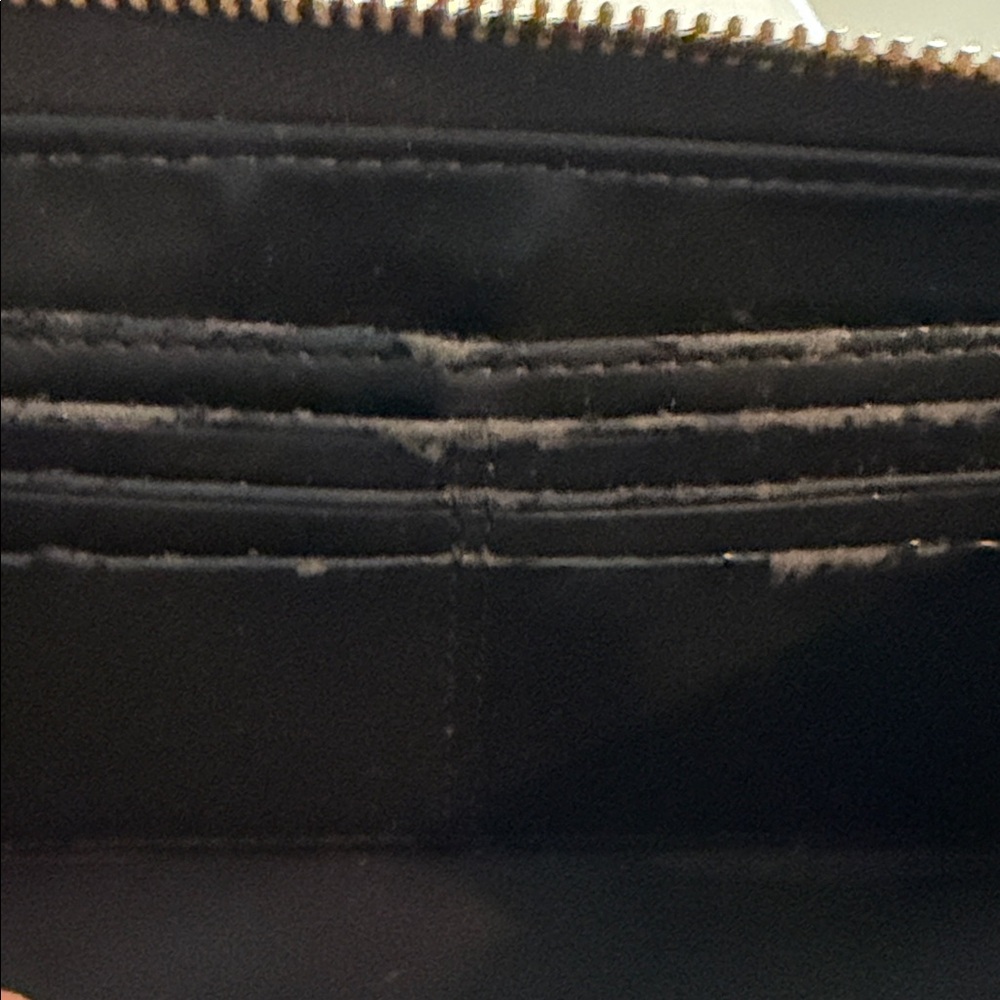 Coach Black Leather Zip-Around Wallet - Picture 7 of 9